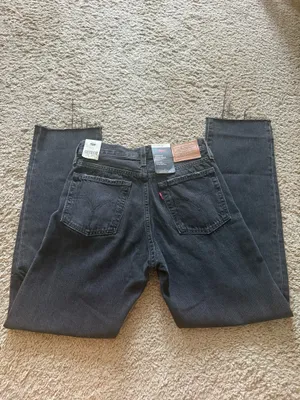 Levi’s Wedgie Straight Jeans Distressed High-Rise Button Fly thumbnail 4