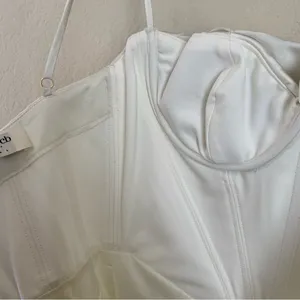 HOUSE OF CB 'Charmaine' Ivory white Corset Maxi Dress/Size S A-C NWOT thumbnail 14