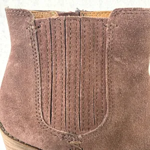 Frye and Co Wedge Booties Womens‎ 7 Brown Suede Pointed Toe Ankle Boots thumbnail 5