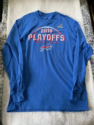 Buffalo Bills 2019 Football Playoffs Long Sleeve Men’s Size Large Shirt New thumbnail 1