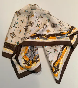 VINTAGE | Classic, square scarf Multiple thumbnail 7