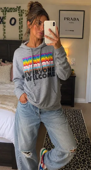 Pride Hoodie Everyone Welcome Pride or Ally Hoodie Medium Take Pride by Target thumbnail 1