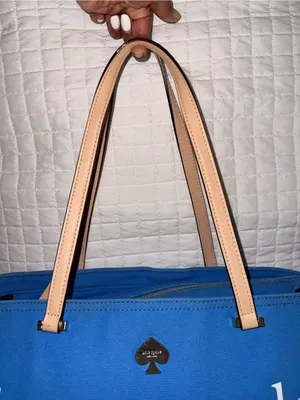 Kate Spade Francis Lott Street Tote Azure/Navy Blue thumbnail 4