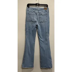 American Eagle Jeans Mid Rise Kick Boot Stretch Cargo Pockets Womens 8 L 30x33.5 thumbnail 5