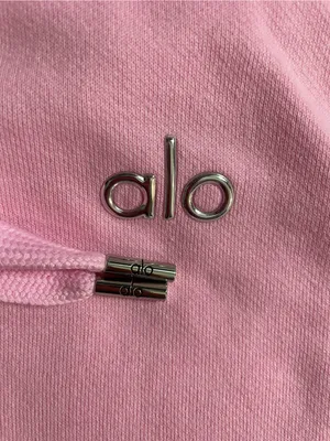 ALO Yoga NWT Accolade Hoodie Pullover Sweet Pink Size M Unisex SOLD OUT RARE thumbnail 6