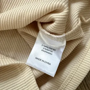 White Fox Cream Ribbed Tank Top thumbnail 4