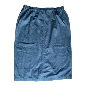 Allison Daley Plus Size Soft Light‎ Blue Denim Buttoned Skirt Size 18W thumbnail 2