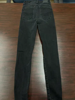 Black Super Hi-Rise Jeggings Next Level Stretch Size 000 Short thumbnail 3