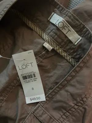 Pants capri loft color brown  thumbnail 8