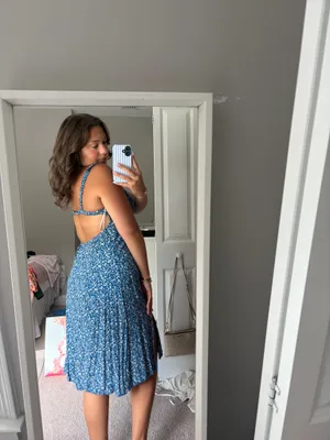 PRINCESS POLLY Blue Floral Midi thumbnail 2