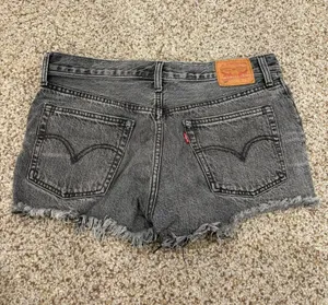 Levi’s Shorts 501 Women’s Black Denim shorts thumbnail 3