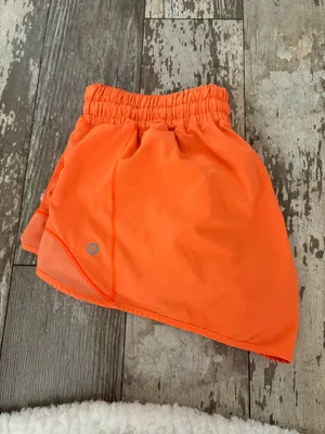 Bright Orange Lululemon Hotty Hot Shorts 2.5" thumbnail 5