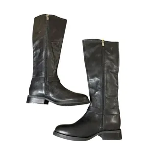 Vince Camuto Farren Women's Riding Boots SZ 5.5 Black Leather Quiet Luxury Moto thumbnail 5