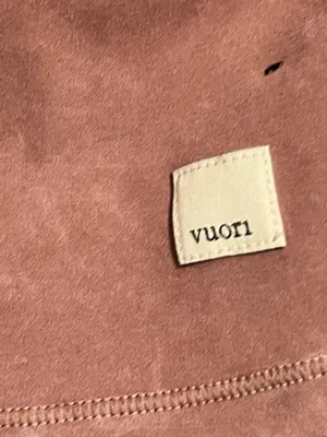 Womens Lg Vuori Daily Crop Tank Top- Pink Heathered Athletic Sport Bra thumbnail 4