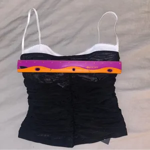 White Fox Boutique Remind Me Again Bustier Black, Small Mesh Crop Tank thumbnail 9