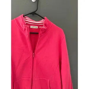 Orvis Womens‎ Pink Full Zip Mock Neck Fleece Sweatshirt Size M Cotton Spring thumbnail 2