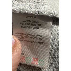 RD Style Maternity T Shirt Women's Small Grey Open Back 3/4 Sleeves thumbnail 4