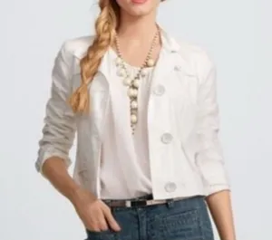 NEW Cabi 333 Topside topper Linen Jacket thumbnail 1