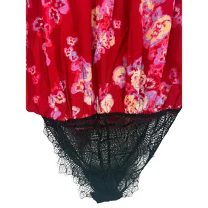 NWT Free People Intimately Forties Feels Floral Tie Front Lace Bodysuit Size Med thumbnail 12