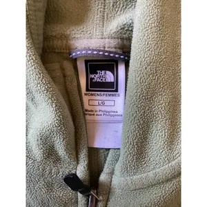 The North Face TKA 100 Fleece Full Zip Hoodie Sage Green Womens Large L thumbnail 2