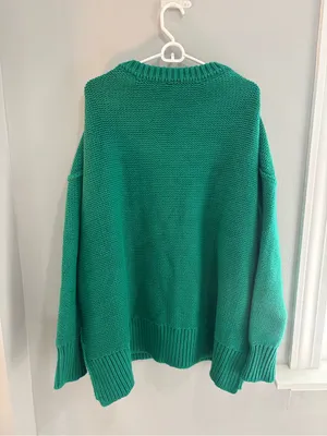 Free People Allie V - Neck Mountain View Large Oversized Comfy chunky thumbnail 6