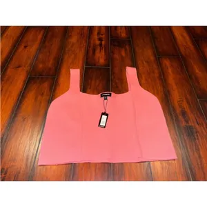 $58 NWT Express pink crop sweater tank XL thumbnail 2