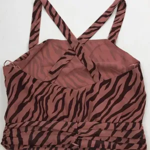ASTR the Label Mauve Zebra Criss Cross Strappy Top v6x thumbnail 6