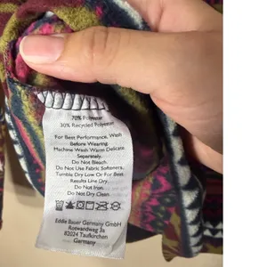 Eddie Bauer Womens L Fleece Pullover Quarter Zip Multicolor thumbnail 6