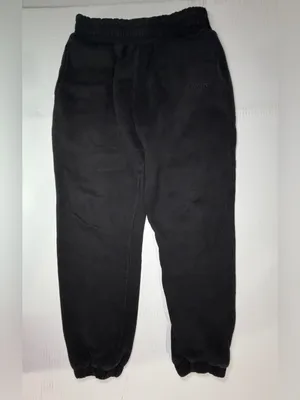 Women's Black Fleece Joggers - Relaxed Fit thumbnail 3