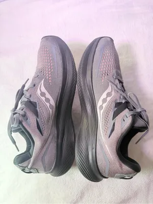 Saucony Women's Grey and Pink PWRRUN+ Running Shoe thumbnail 8