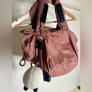 See By Chloe Joyrider Puffy Nylon Shoulder Bag- dark blush thumbnail 2