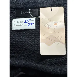 Fashion Oversized Sweater‎ Knit Pullover Long Sleeve Relaxed Fit XL thumbnail 2