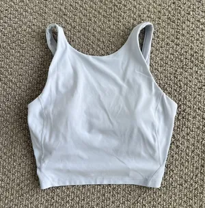pastel blue high neck align tank thumbnail 1