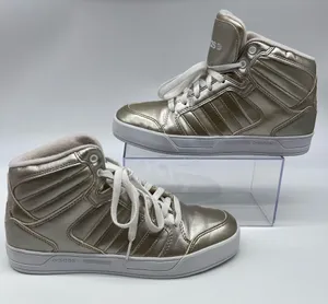 Adidas Neo Label Gold Metallic Leather Women’s High-Tops w/White Midsole-Sz 7.5 thumbnail 1