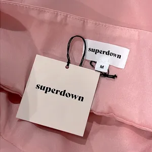 Superdown NWT Samira Mini Dress Medium Pink Criss Cross Halter Open Back thumbnail 5