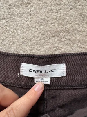 O'Neill Black Denim Jean Shorts Low Rise Frayed Bottom Size 30 Women’s thumbnail 3