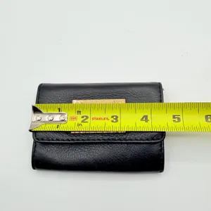 Michael Kors Jet Set Fold Over Coin Purse Card Case‎ Wallet Womens S Black thumbnail 8