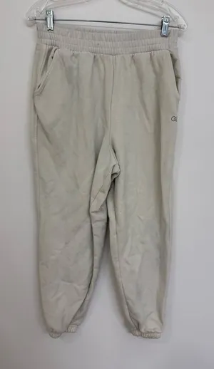 CALIA Neutral Cream Jogger Sweatpants - women Size Medium thumbnail 1