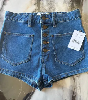 Free People Women's "Reel" Denim Shorts, Size 25, New with Tags. thumbnail 1