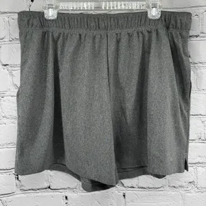 NWT Nike Shorts Women's XL Gray 5" Dri-FIT Training Loose DX6024-068 Athleisure thumbnail 2
