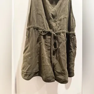 Aritzia Wilfred Free Beatriz Green Overalls Romper‎ Size L thumbnail 3