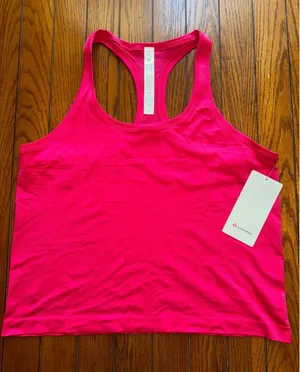 Lululemon Swiftly Tech Scoopneck Tank 2.0 Race Mulberry Spark Size 14 NWT thumbnail 1