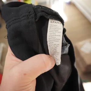 Spanx Size Medium Black Cropped Wide Leg Pants Pull On Casual Comfortable thumbnail 8