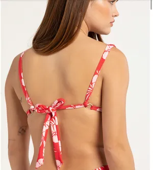 Full Tilt Tropical Bikini Swimsuit Pink Red Size Small Bottoms Medium Top thumbnail 3