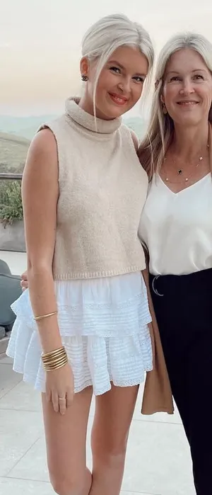 Aerie White Ruffle Skirt thumbnail 1
