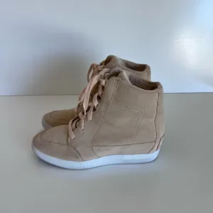 Sorel Women's‎ Out N About Wedge Sneaker Bootie Nova Sand, Sea Salt thumbnail 5