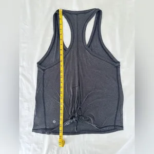 Lululemon Tie It Up Singlet - Heathered Black - 4 thumbnail 11