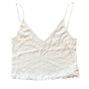 White Ribbed‎ Knit Cami Top Urban Outfitters size small thumbnail 1