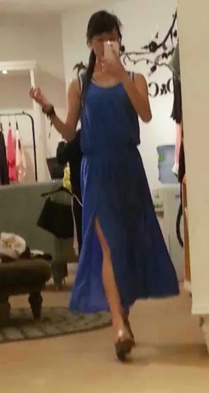 Mo & Co. dress 100% silk Blue Size M thumbnail 1