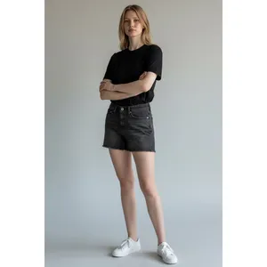 Levis Womens Shorts Black Size 30 Mid Length Zip Fly Stretch Fabric 29 Inseam thumbnail 9
